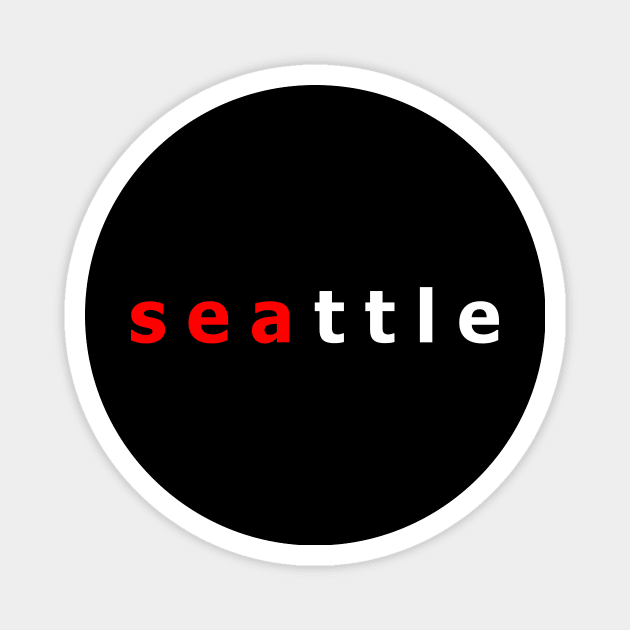 Seattle Airport Code, SEA Magnet by Fly Buy Wear